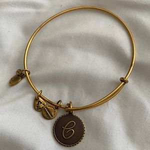 Alex and Ani initial bracelet